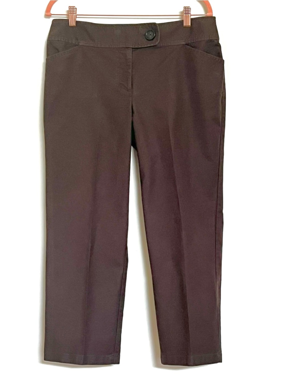 Ann Taylor Women’s Margo Chocolate Brown Capri Pants Size 10